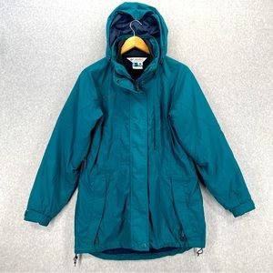 Vintage Columbia Sportswear Company Winter Jacket Green/ Black Size S Interchang